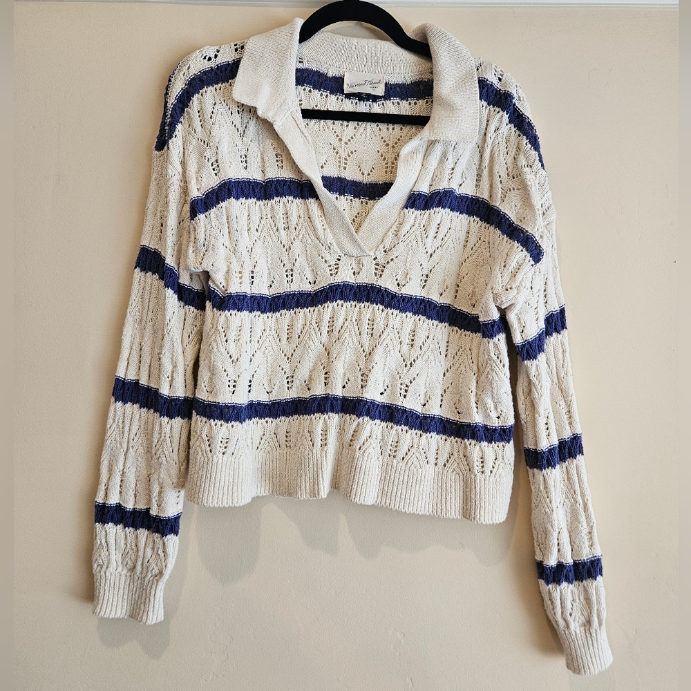 Striped Knit Women's Sweater